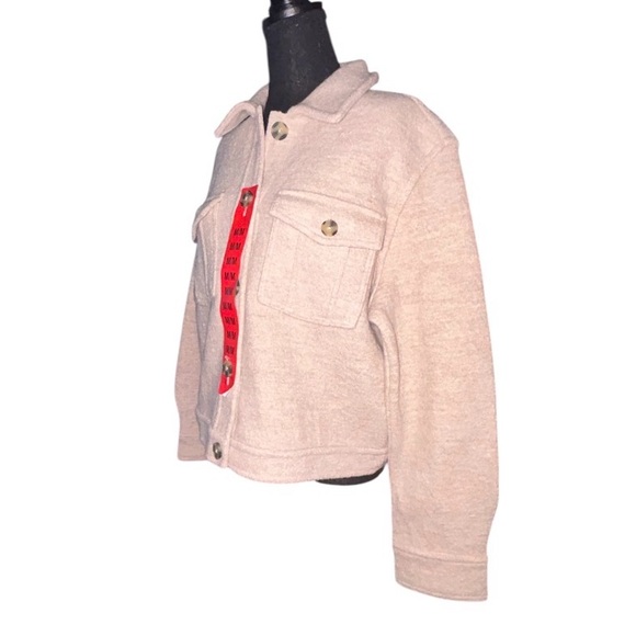 NWT🤍🤎Hunter Cream Wool Jacket - Picture 6 of 10